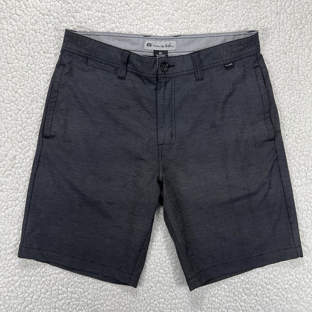 Travis Mathew Golf Shorts Men's 32 Dark Gray Lightweight Breathable Athliesure